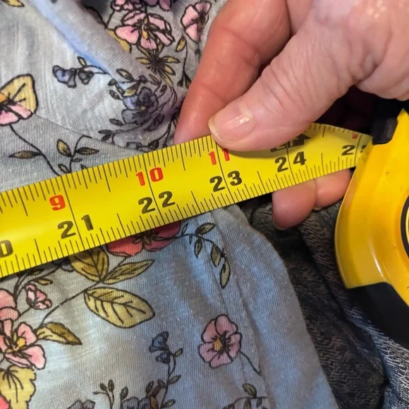 J. Jill Blue 3/4 Sleeve Boxy Tunic - Picture 6 of 8